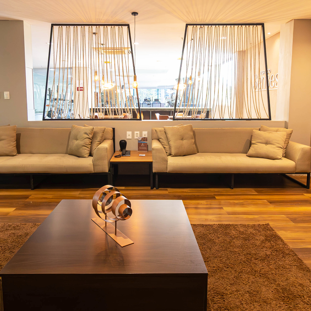 <p>Ambiente <strong>tranquilo</strong> e sofisticado</p>
